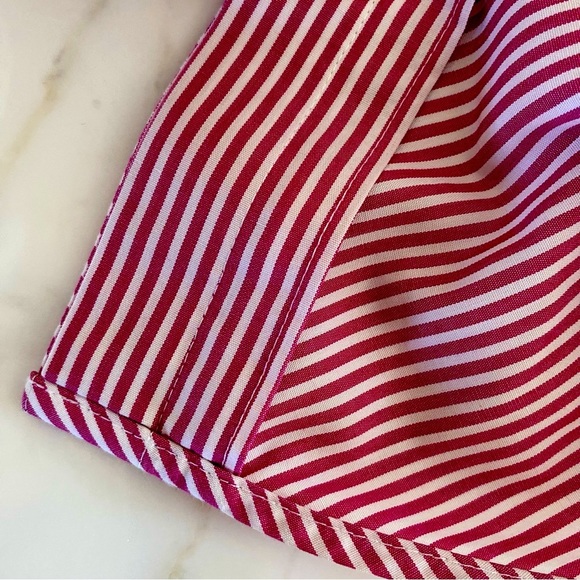 CHICO Blouse Button up shirt Size 2 Stripped Pink white - Picture 12 of 15